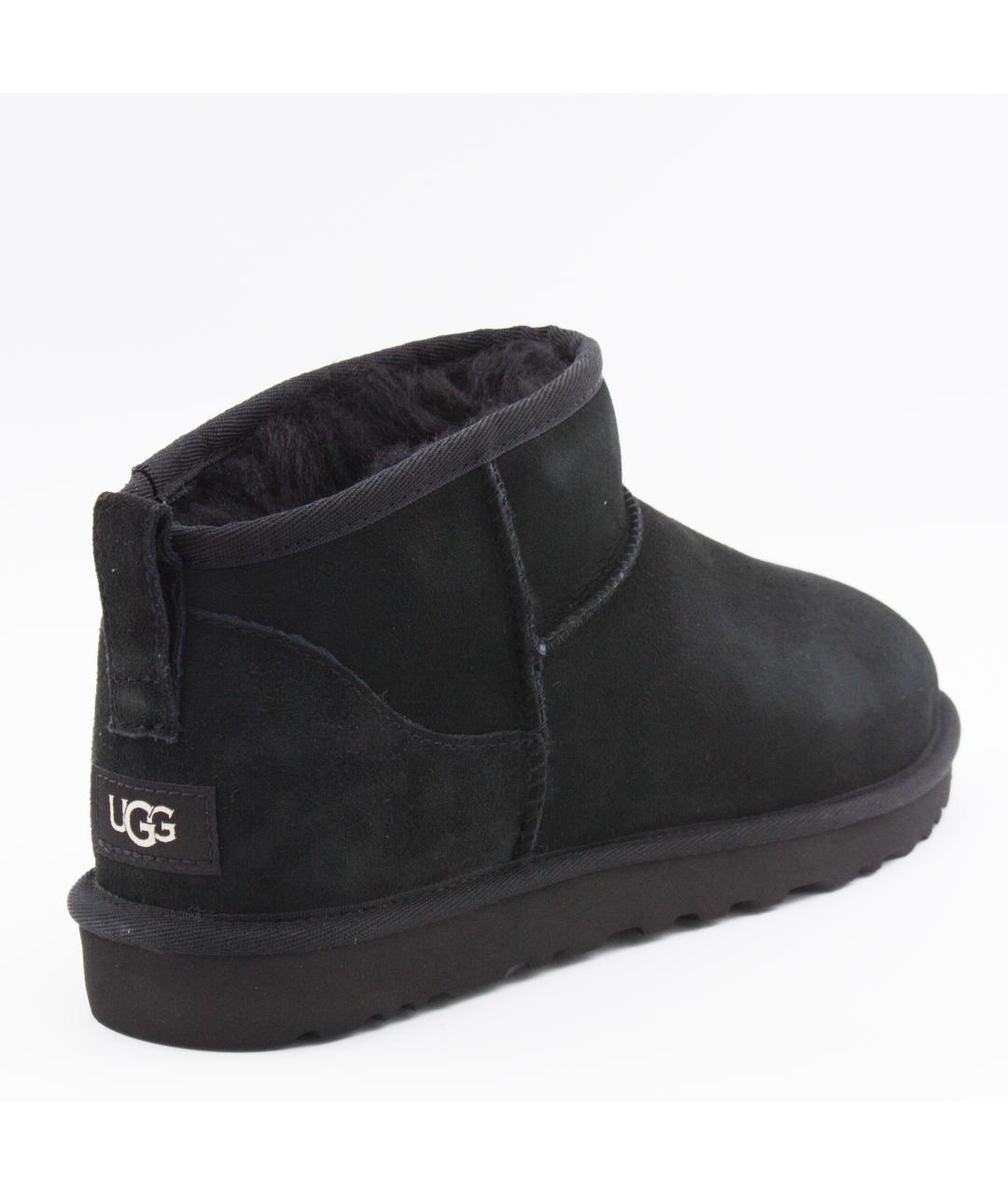 UGG AUSTRALIA Черные нубуковые высокие ботинки, фото 3