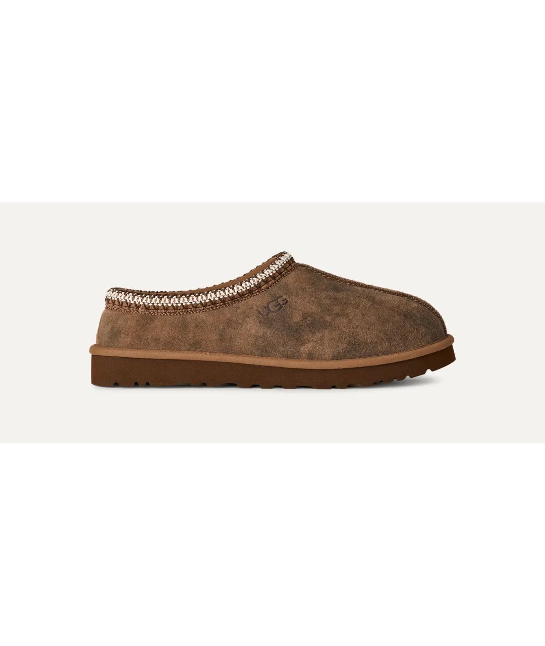 UGG AUSTRALIA Коричневые нубуковые низкие ботинки, фото 5