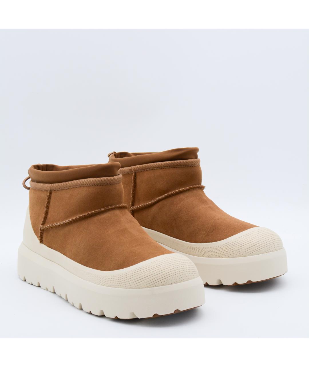 UGG AUSTRALIA Коричневые нубуковые высокие ботинки, фото 4