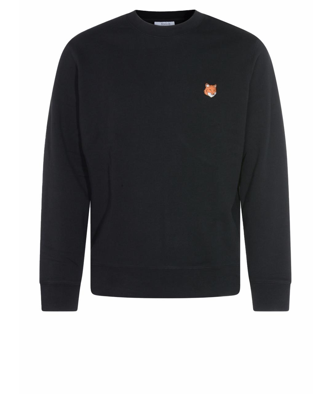 MAISON KITSUNE Черный хлопковый джемпер / свитер, фото 1