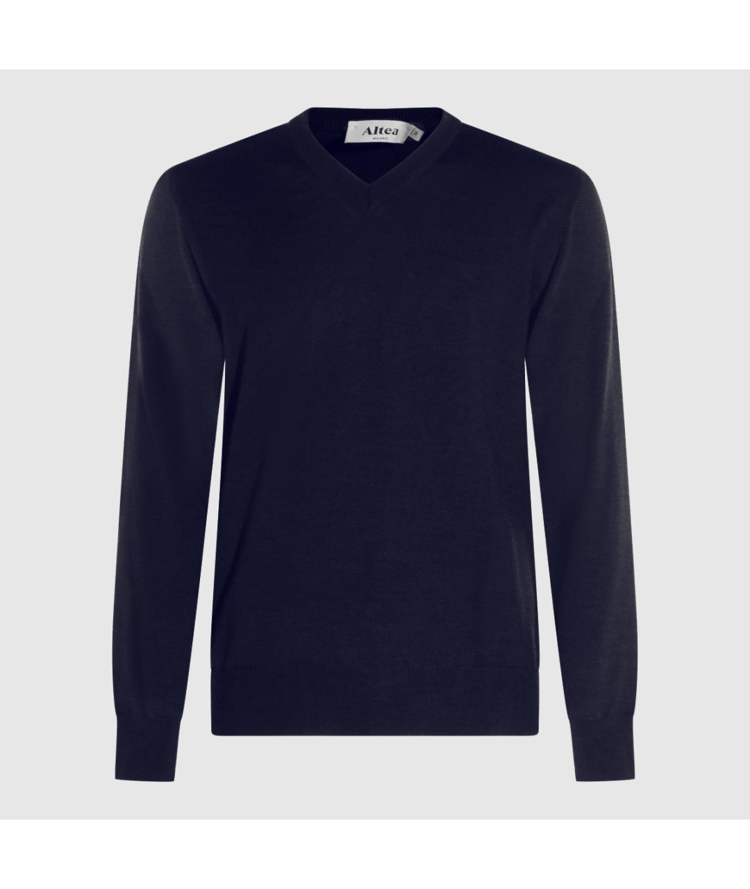 ALTEA Синий шерстяной джемпер / свитер, фото 3