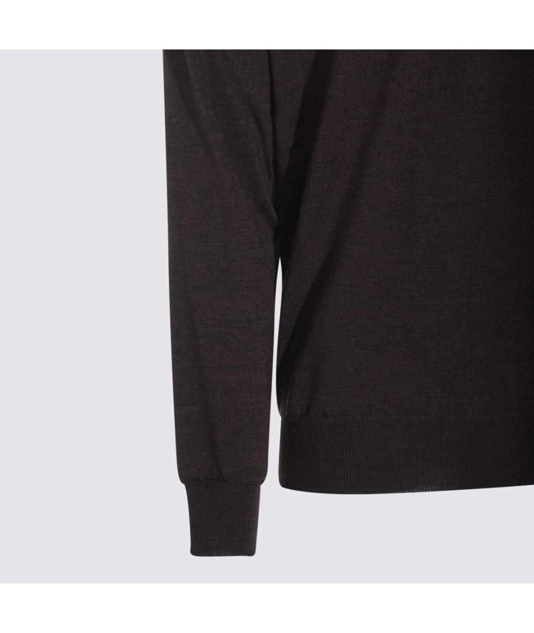 ALTEA Коричневый шерстяной джемпер / свитер, фото 3