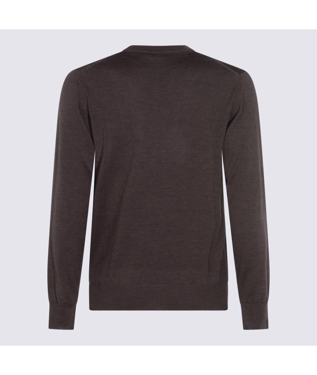 ALTEA Коричневый шерстяной джемпер / свитер, фото 2