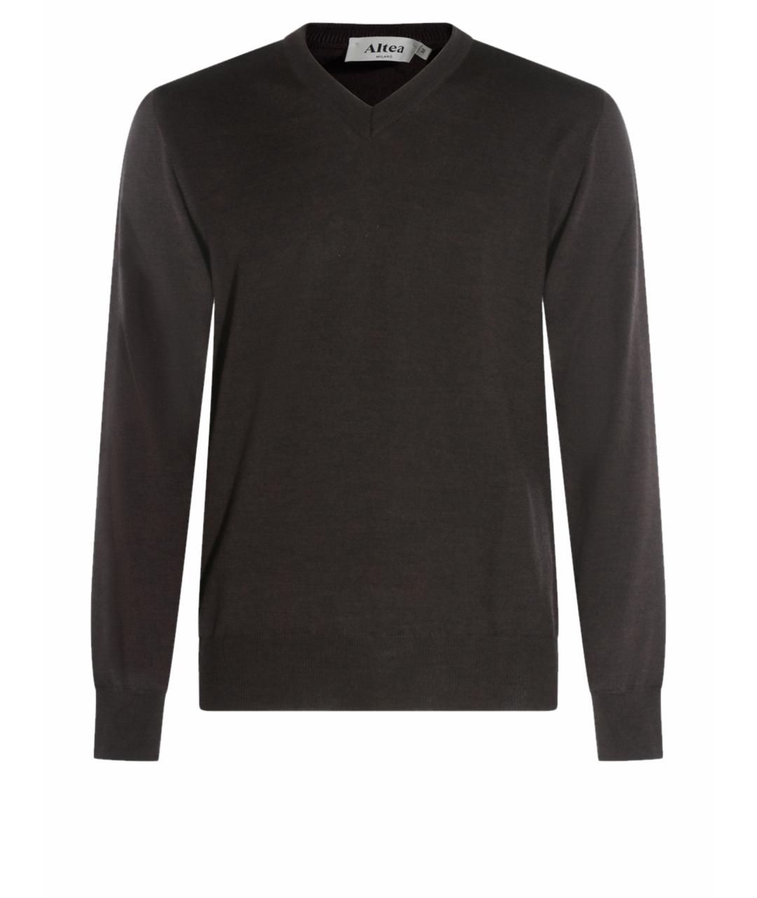 ALTEA Коричневый шерстяной джемпер / свитер, фото 1