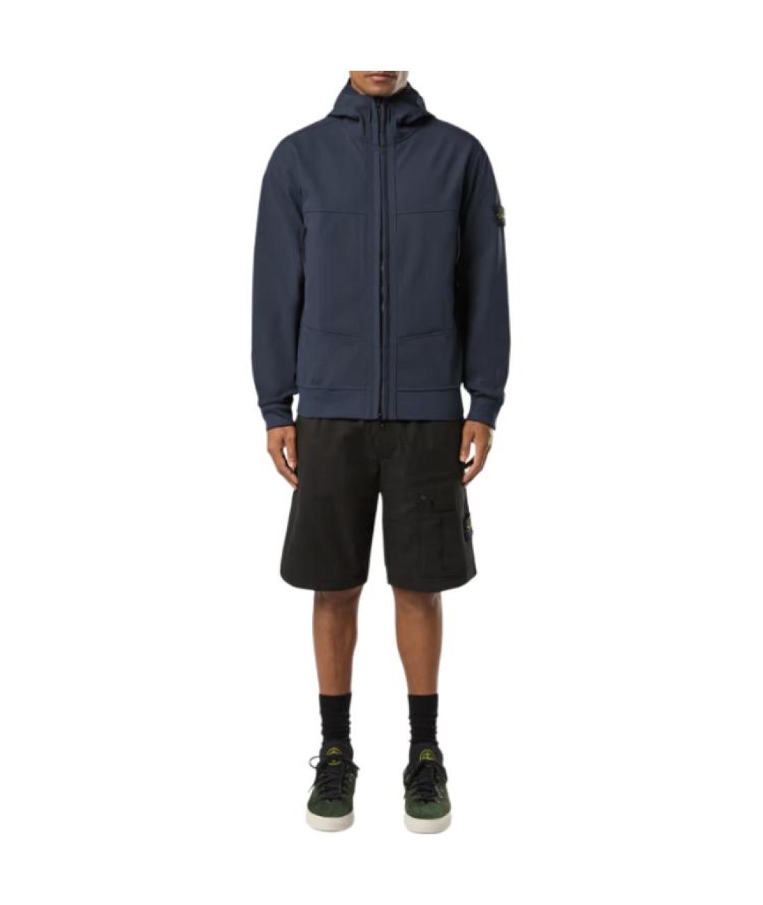 STONE ISLAND Темно-синяя куртка, фото 3