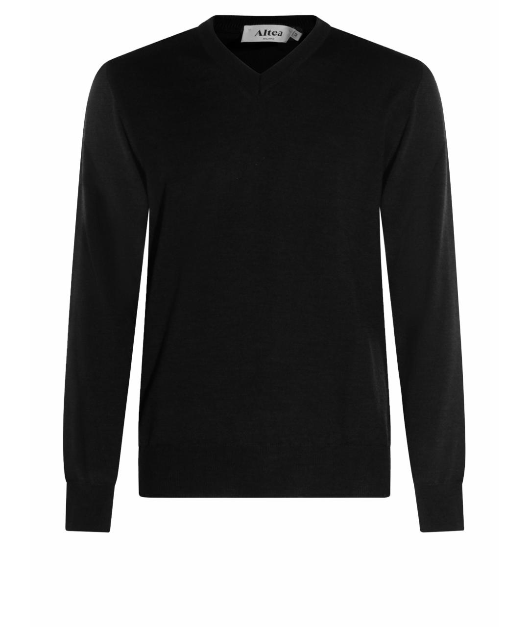 ALTEA Черный шерстяной джемпер / свитер, фото 3