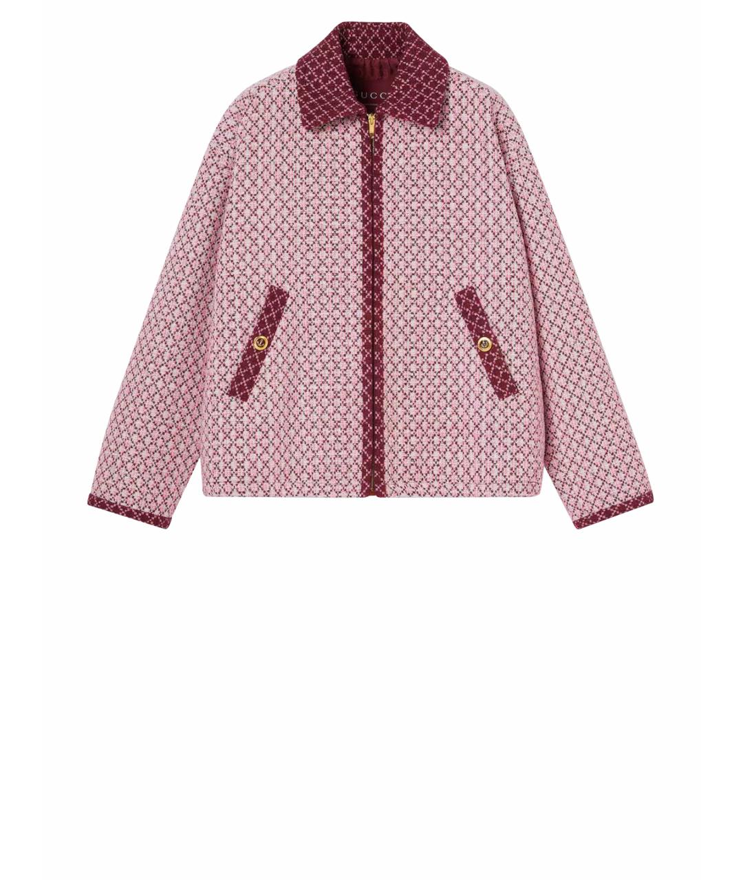 GUCCI Розовая хлопковая куртка, фото 1