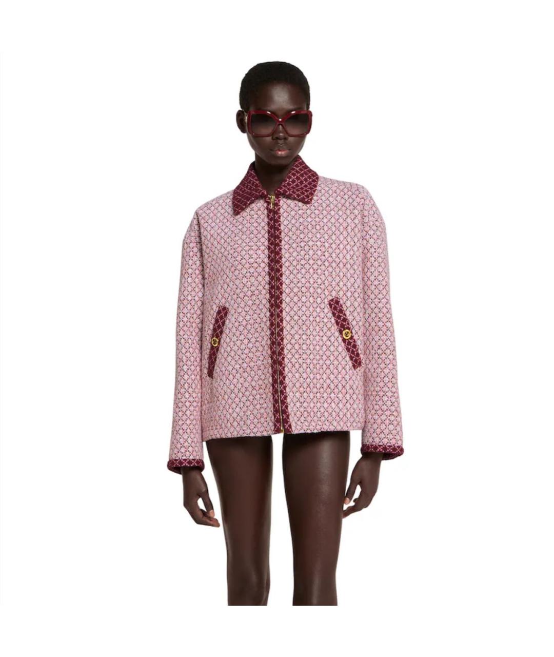 GUCCI Розовая хлопковая куртка, фото 3