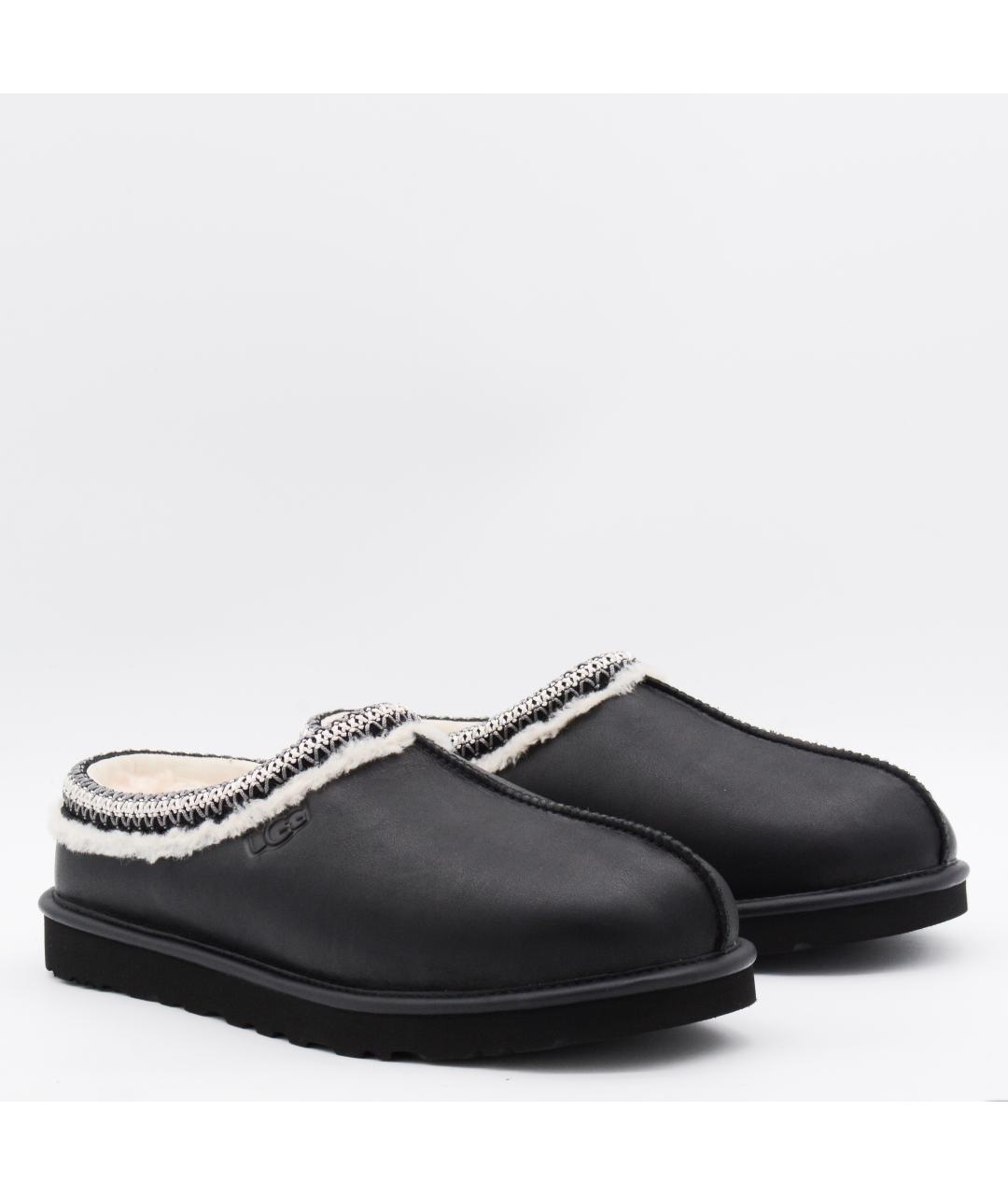 UGG AUSTRALIA Черные кожаные низкие ботинки, фото 5