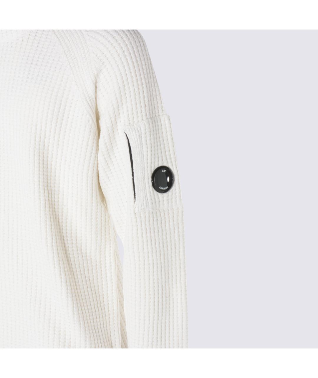 CP COMPANY Белый хлопковый джемпер / свитер, фото 3