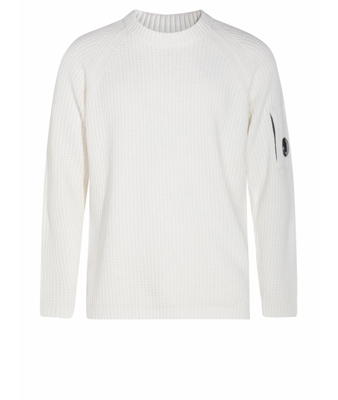 CP COMPANY Белый хлопковый джемпер / свитер, фото 1