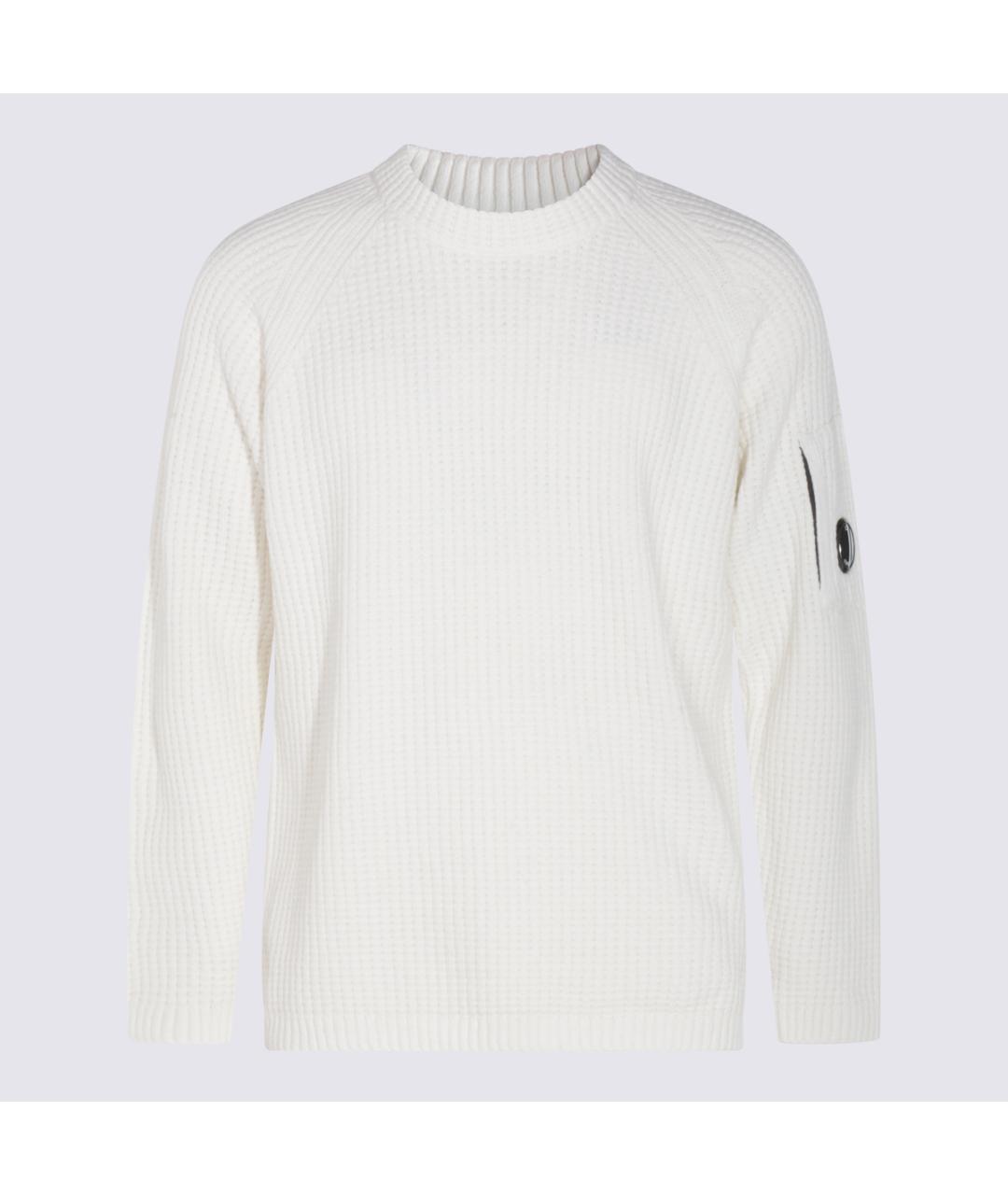 CP COMPANY Белый хлопковый джемпер / свитер, фото 4