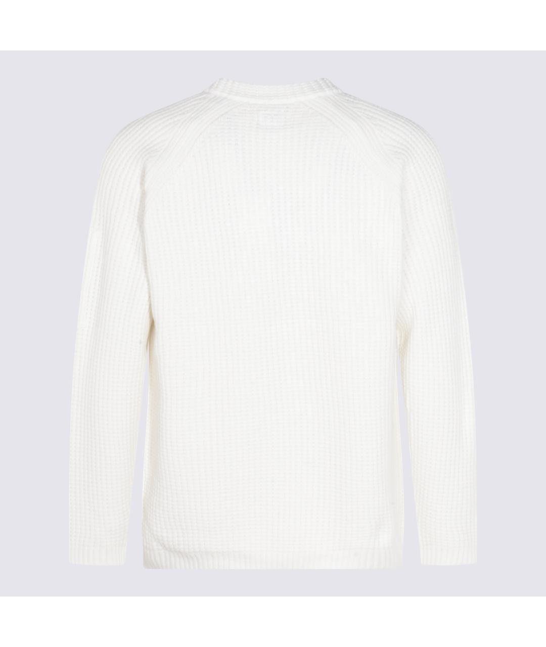 CP COMPANY Белый хлопковый джемпер / свитер, фото 2