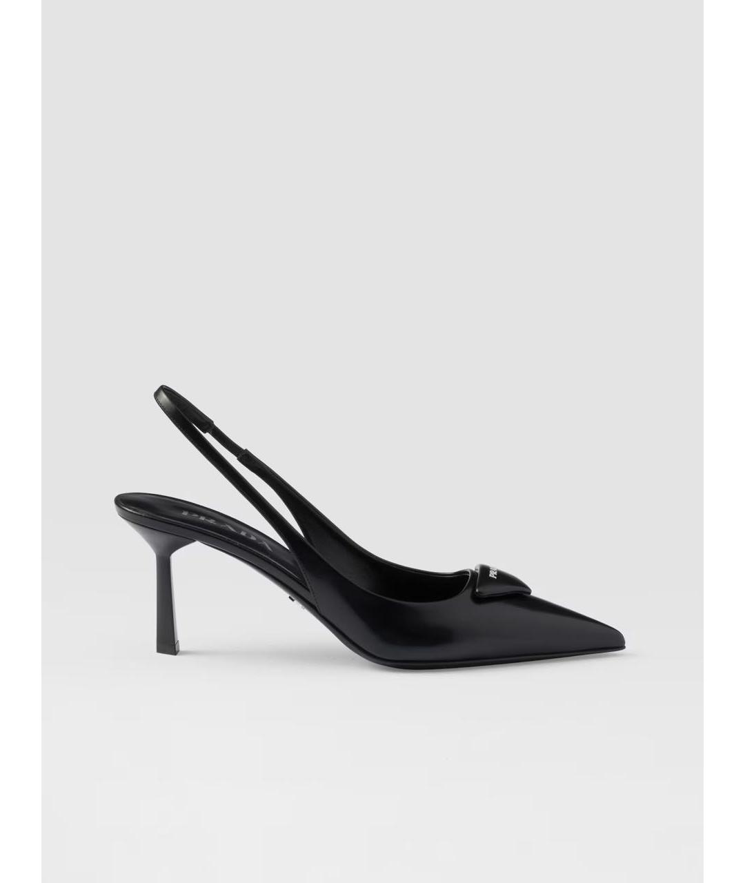 PRADA Черные кожаные туфли, фото 7