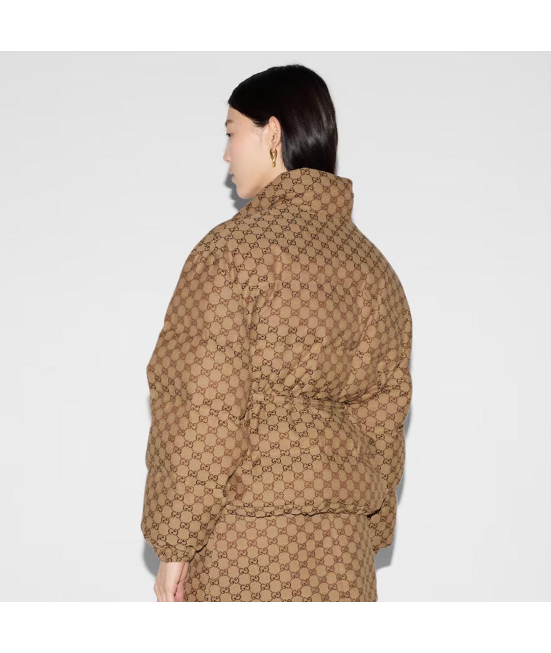 GUCCI Коричневая хлопковая куртка, фото 4