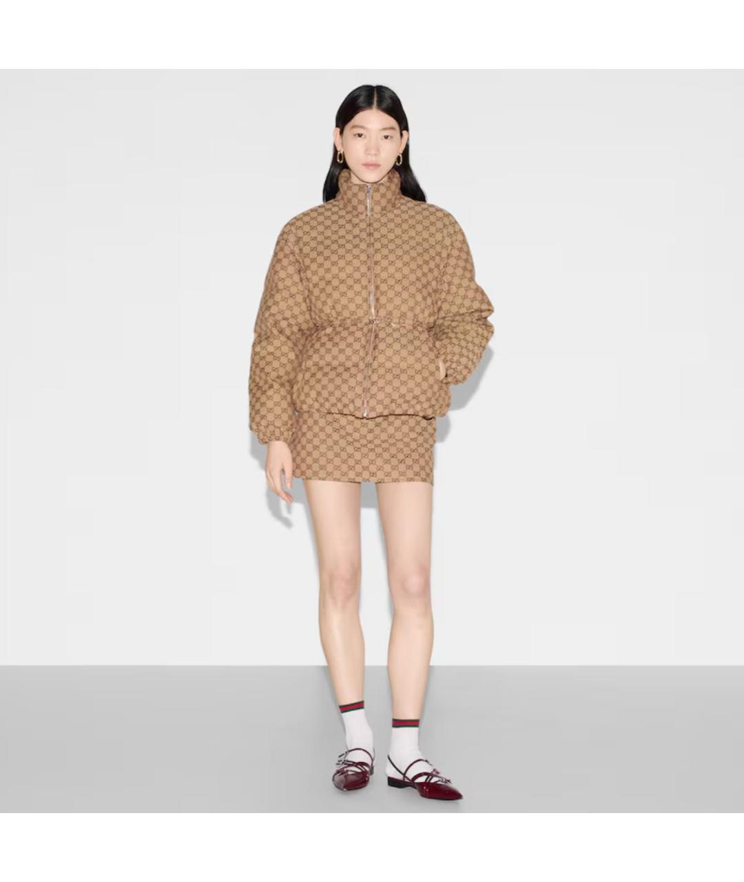 GUCCI Коричневая хлопковая куртка, фото 2