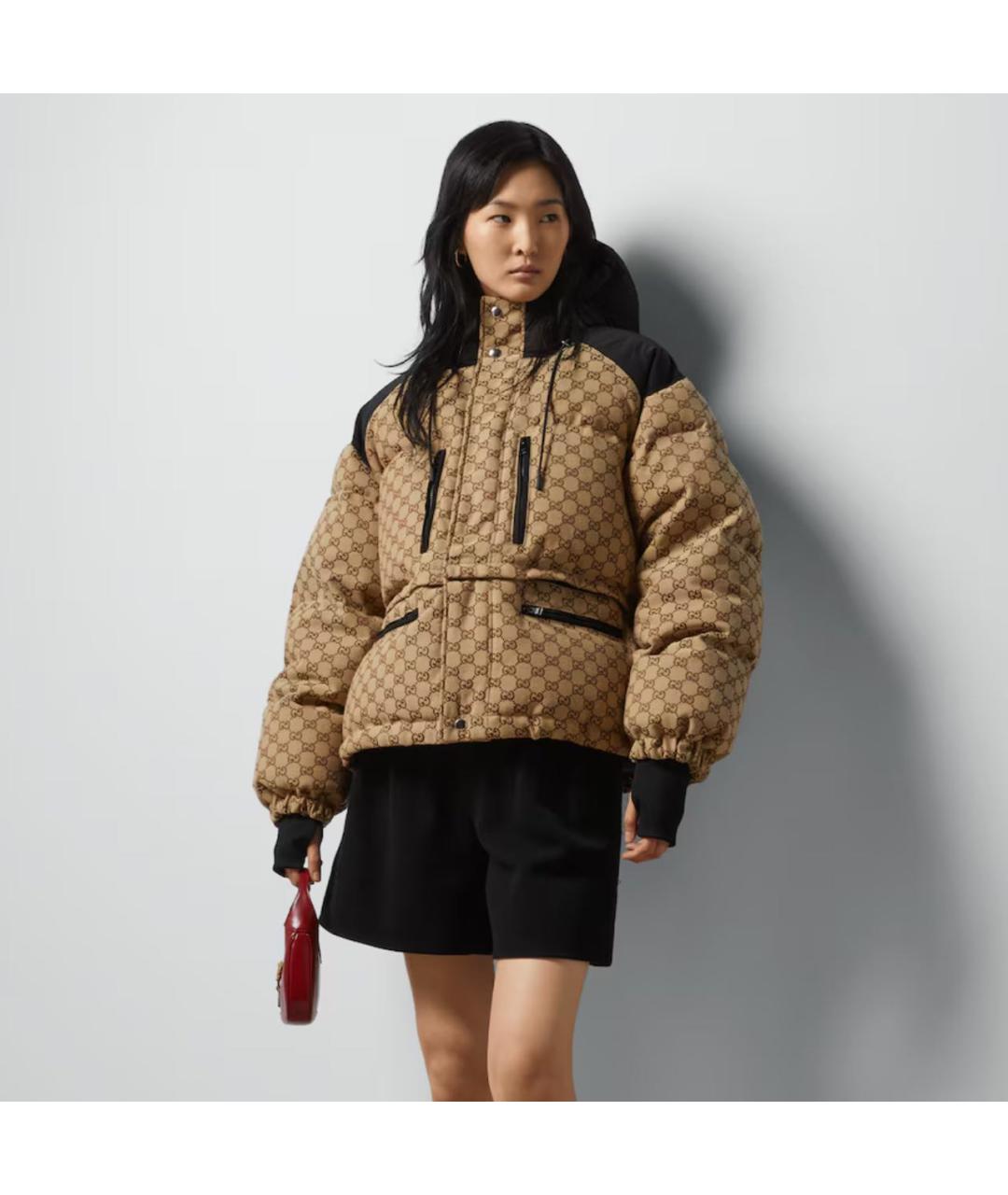 GUCCI Коричневая хлопковая куртка, фото 2