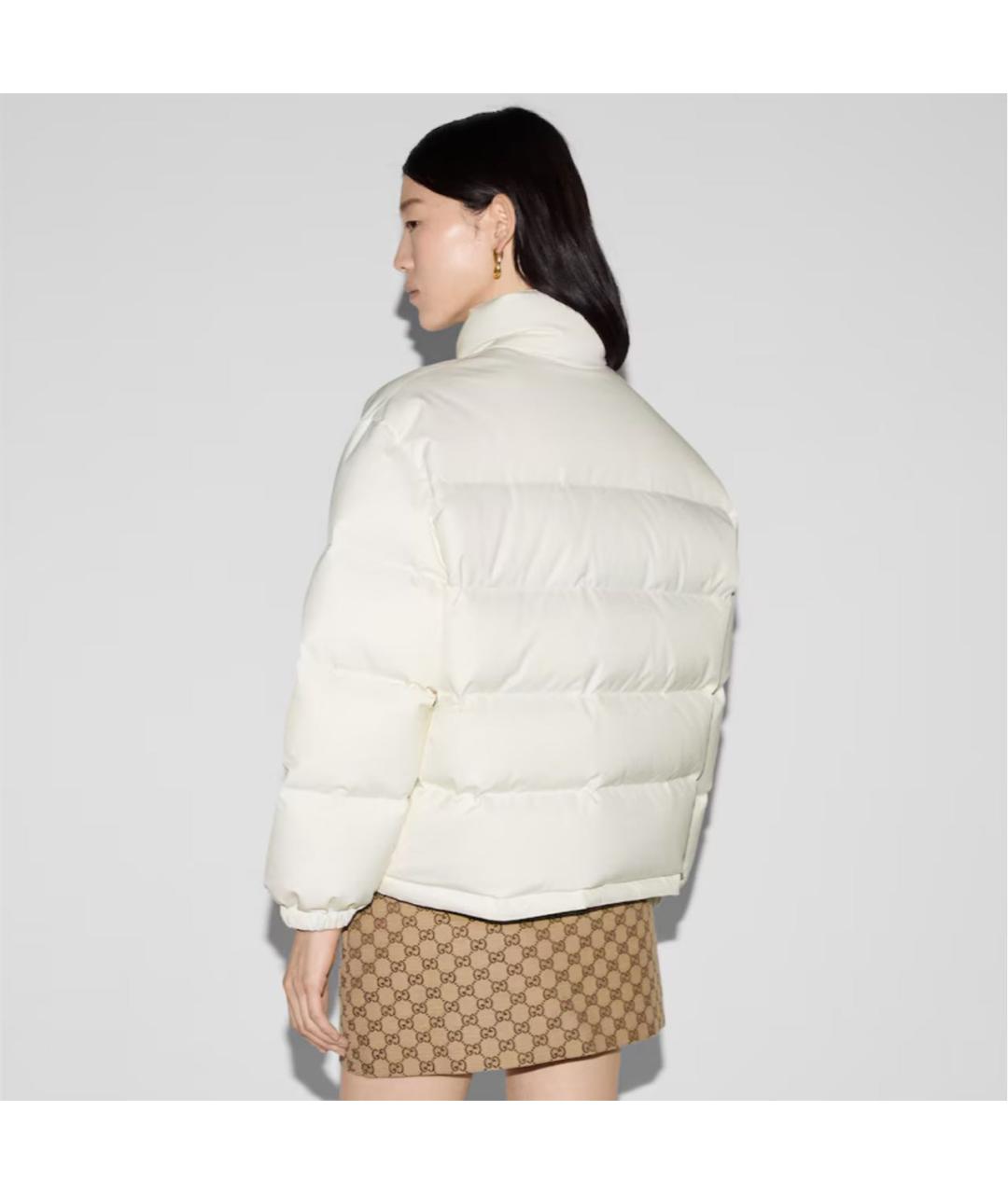 GUCCI Белая полиэстеровая куртка, фото 4
