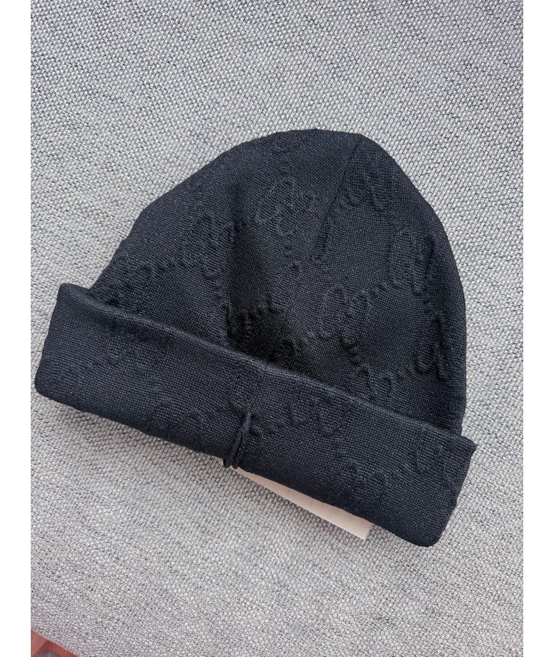 GUCCI Черная шапка, фото 5