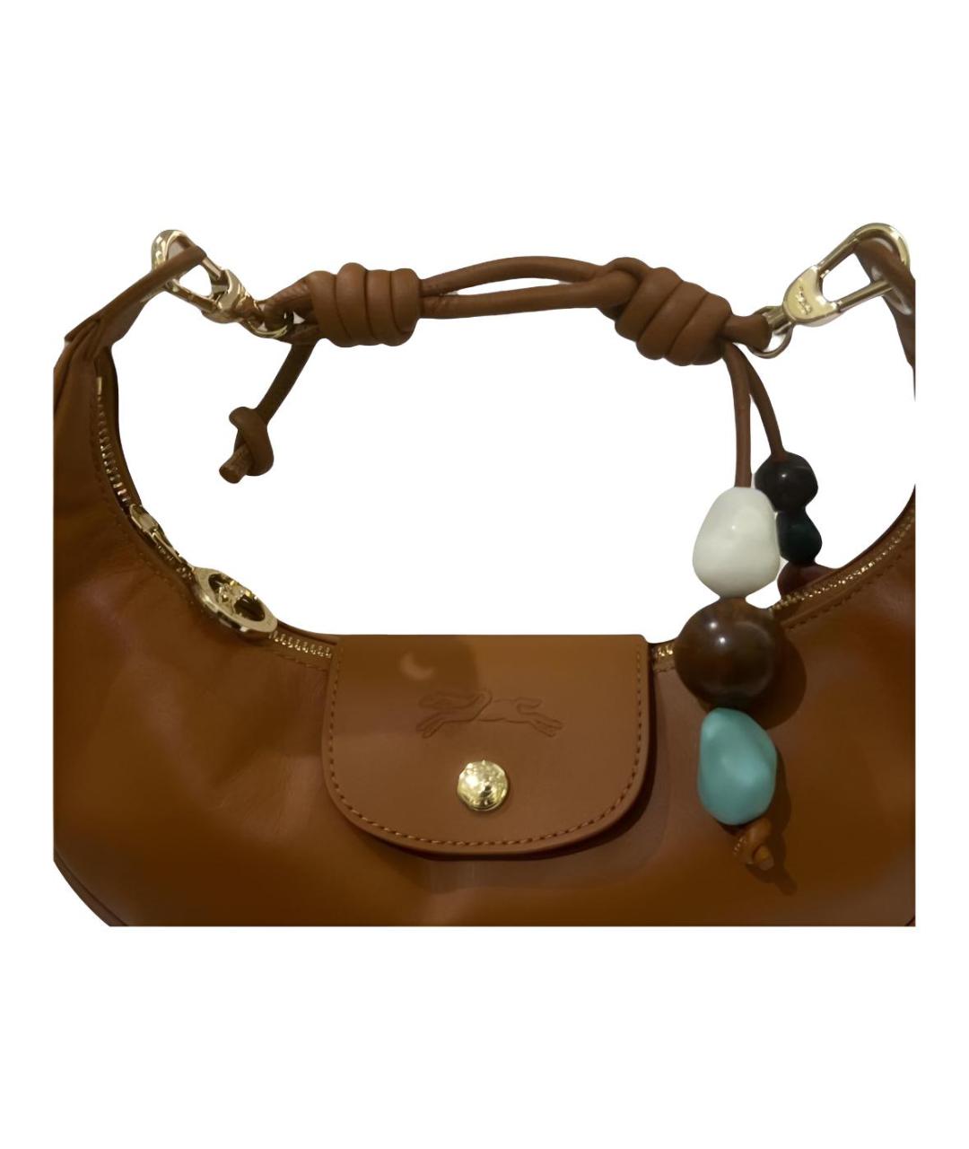 LONGCHAMP Коричневая сумка с короткими ручками, фото 2