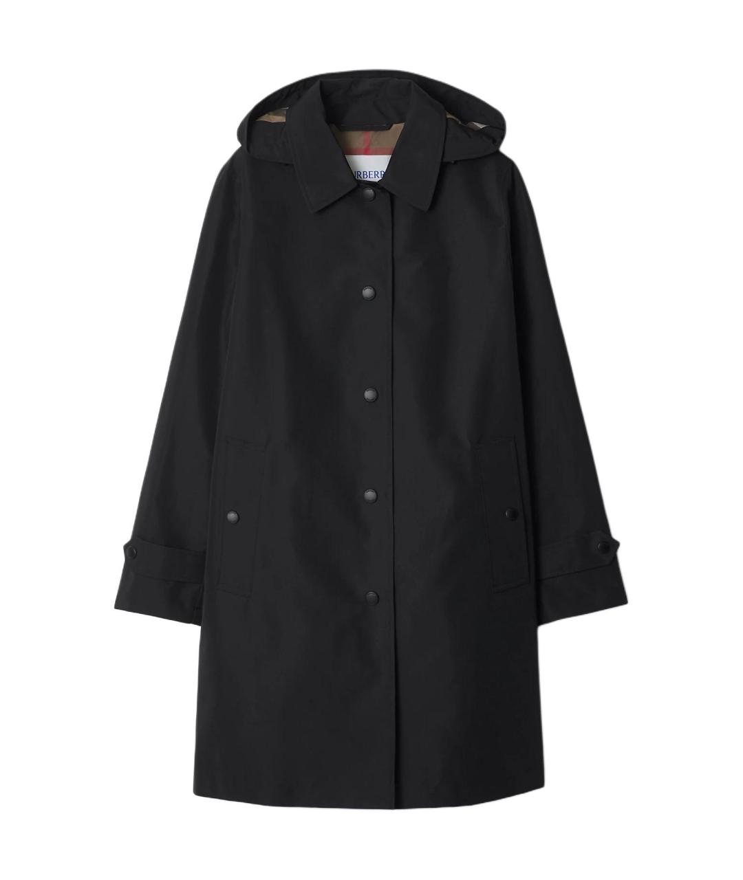 BURBERRY Черное пальто, фото 1