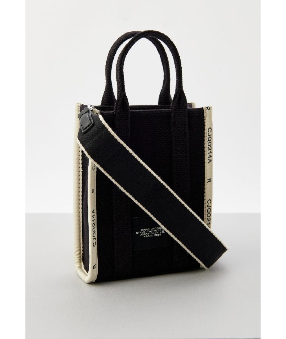MARC JACOBS Черная хлопковая сумка через плечо, фото 2