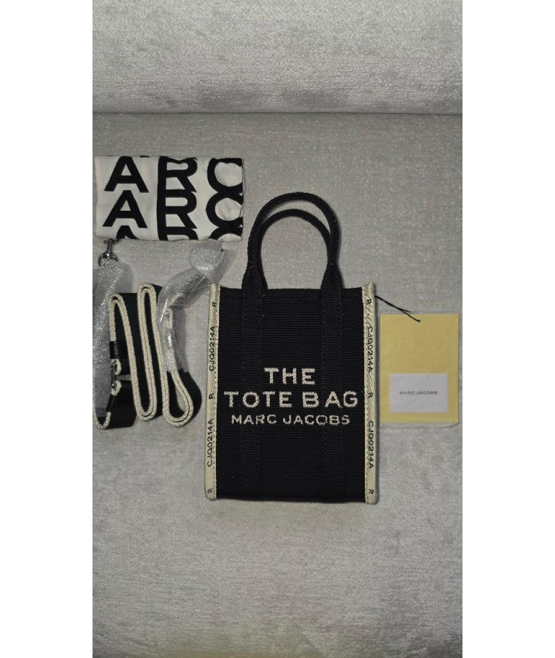 MARC JACOBS Черная хлопковая сумка через плечо, фото 5