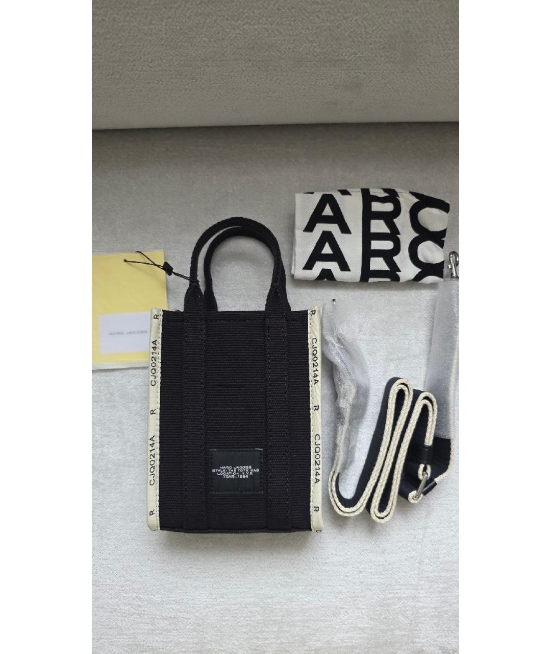 MARC JACOBS Черная хлопковая сумка через плечо, фото 6