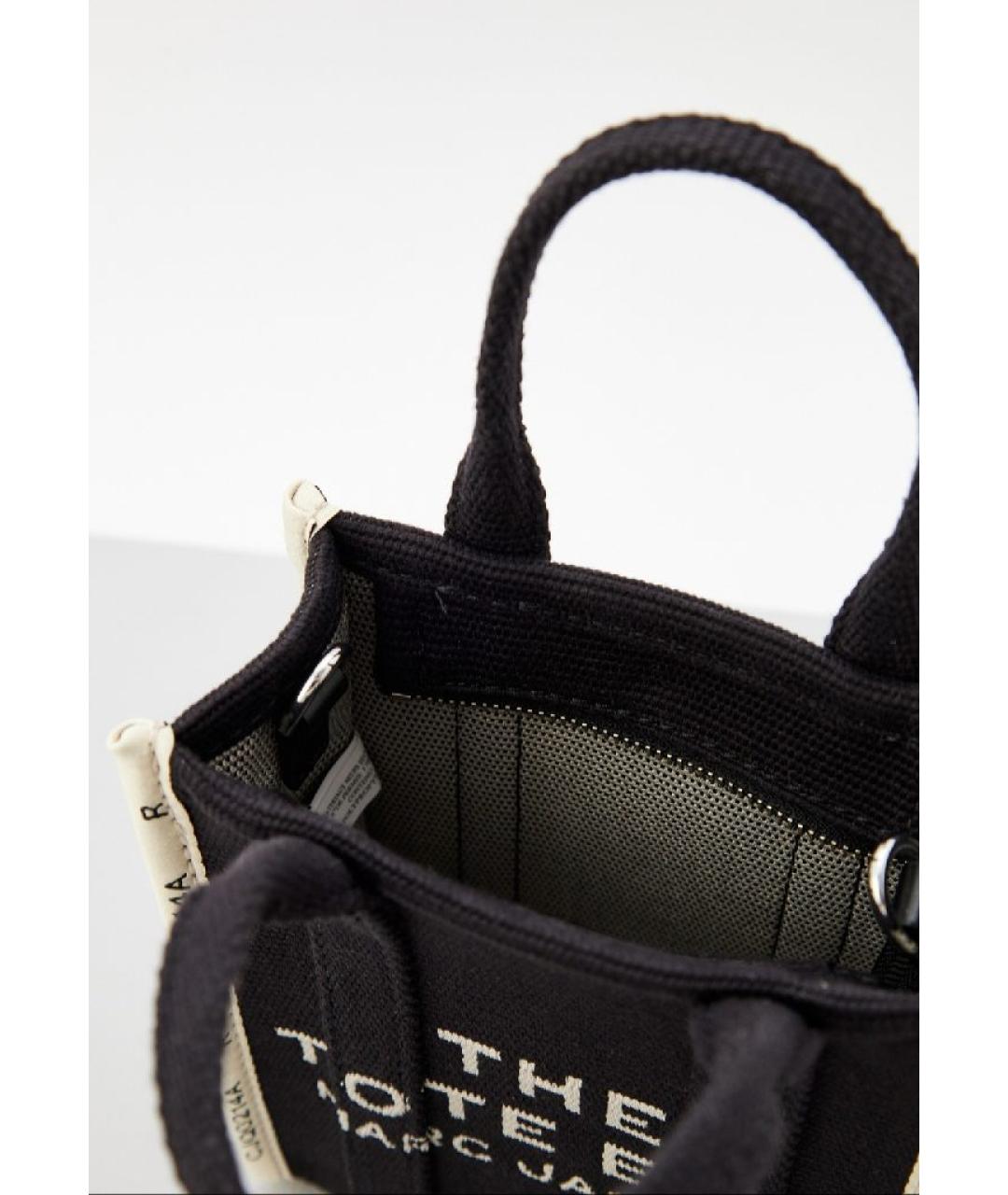 MARC JACOBS Черная хлопковая сумка через плечо, фото 4