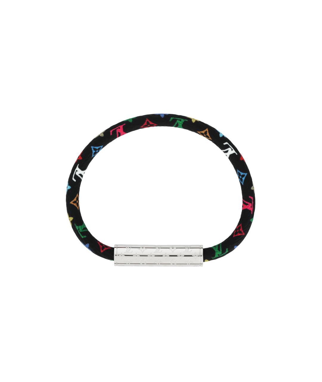 LOUIS VUITTON Черный металлический браслет, фото 2