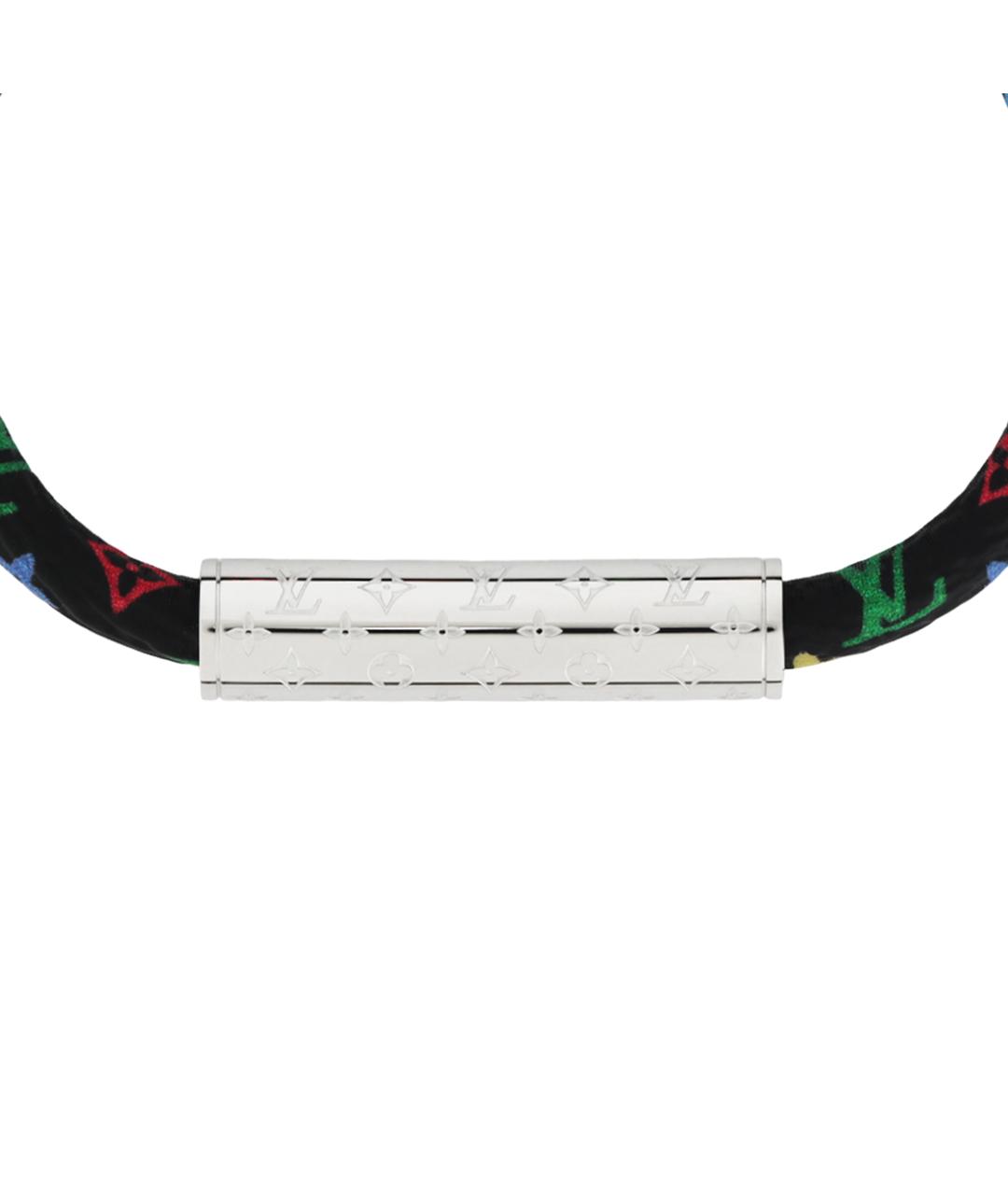 LOUIS VUITTON Черный металлический браслет, фото 3