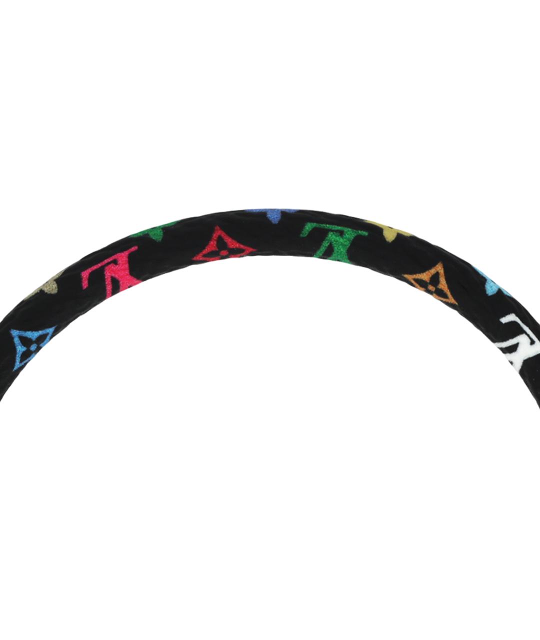 LOUIS VUITTON Черный металлический браслет, фото 4