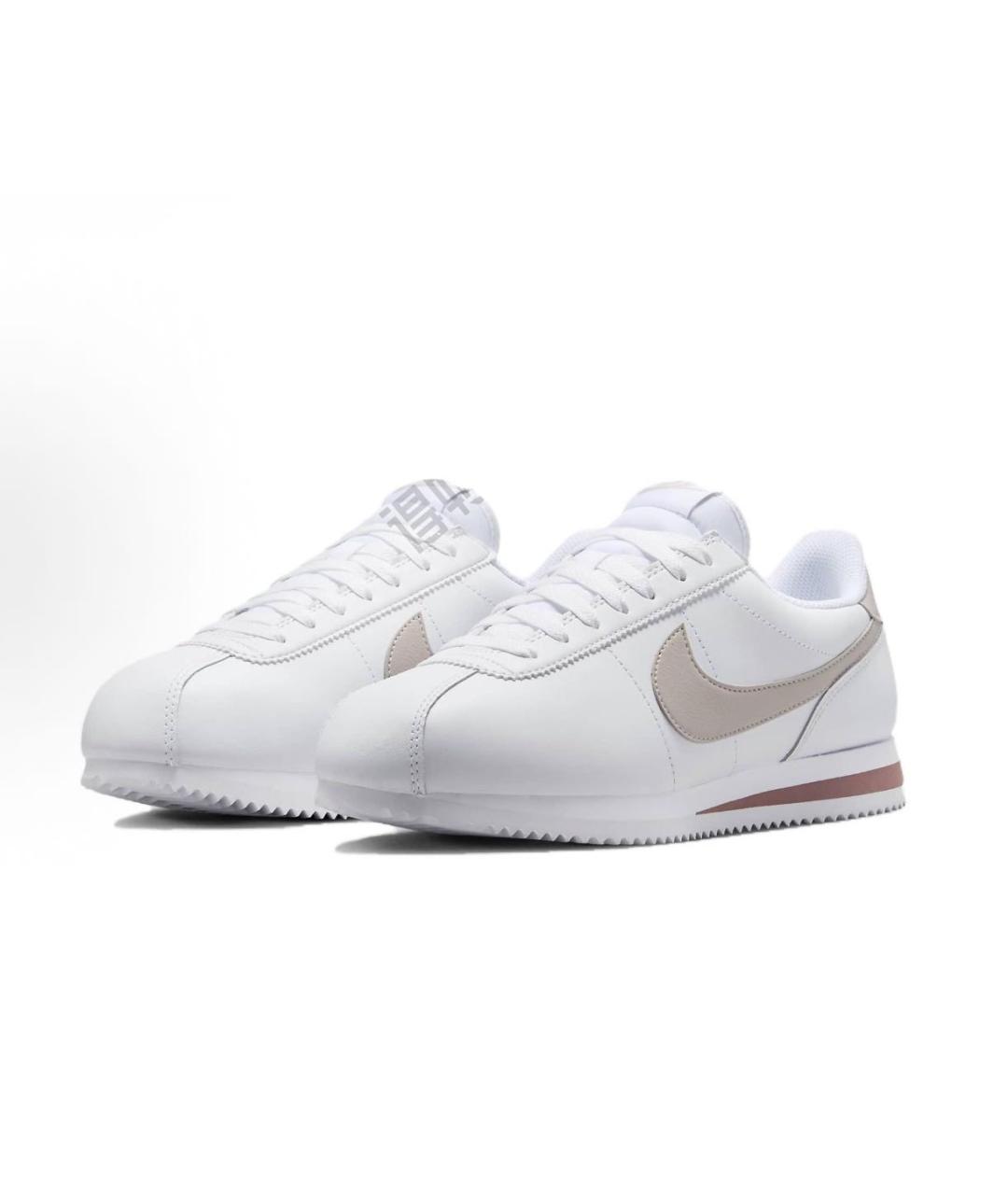 NIKE Белые кожаные кроссовки, фото 2