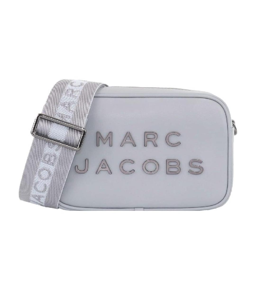 MARC JACOBS Серая кожаная сумка через плечо, фото 10