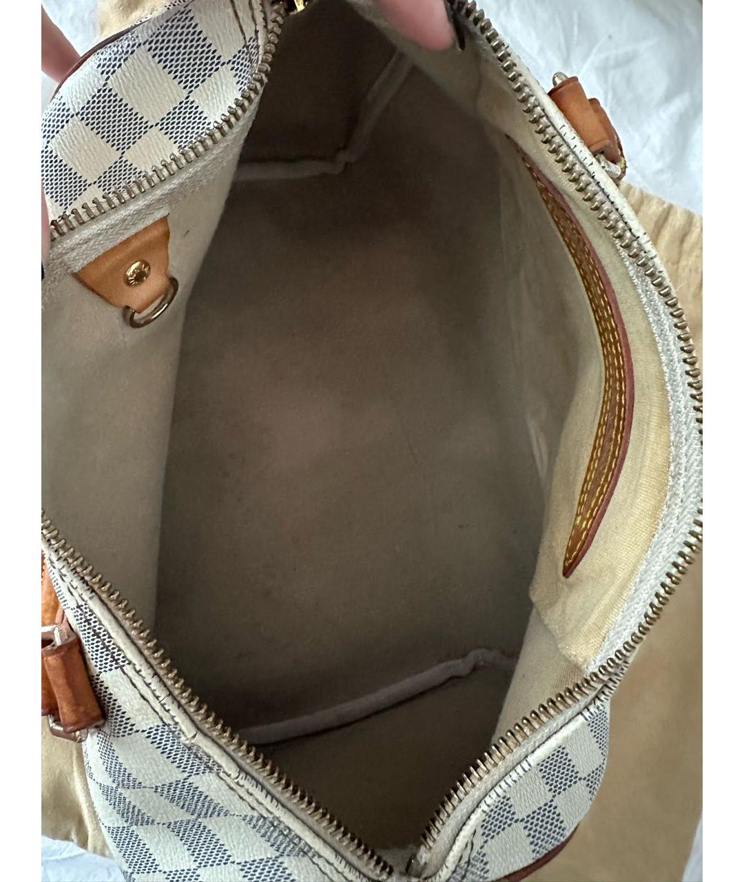 LOUIS VUITTON Белая сумка с короткими ручками, фото 4