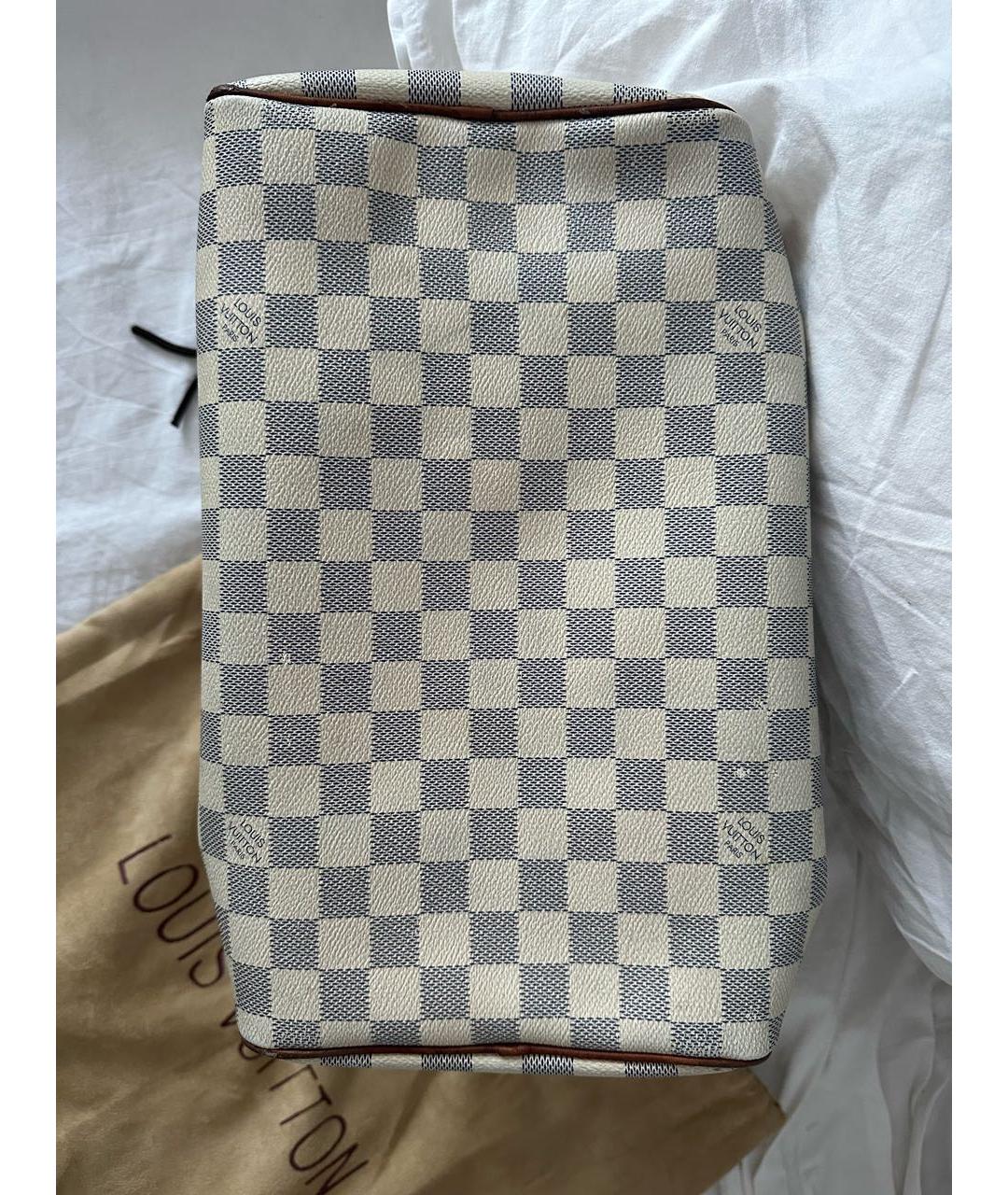 LOUIS VUITTON Белая сумка с короткими ручками, фото 8