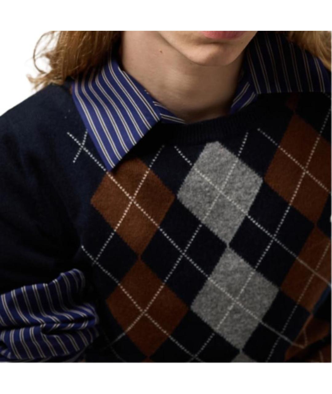 MIU MIU Темно-синий джемпер / свитер, фото 2