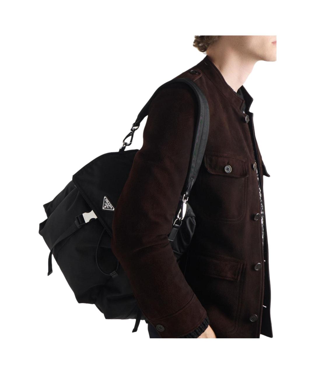 PRADA Черный рюкзак, фото 5