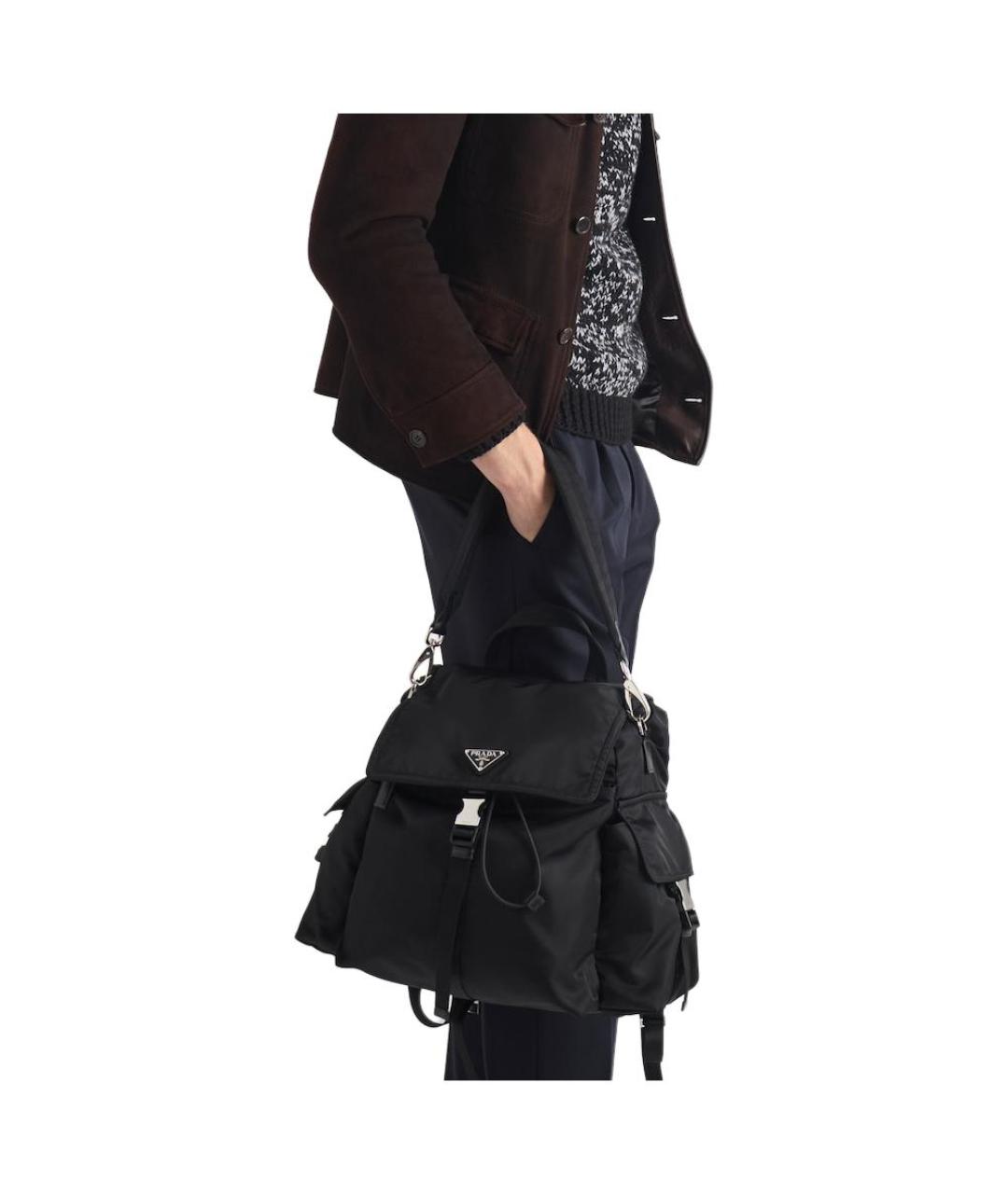 PRADA Черный рюкзак, фото 7