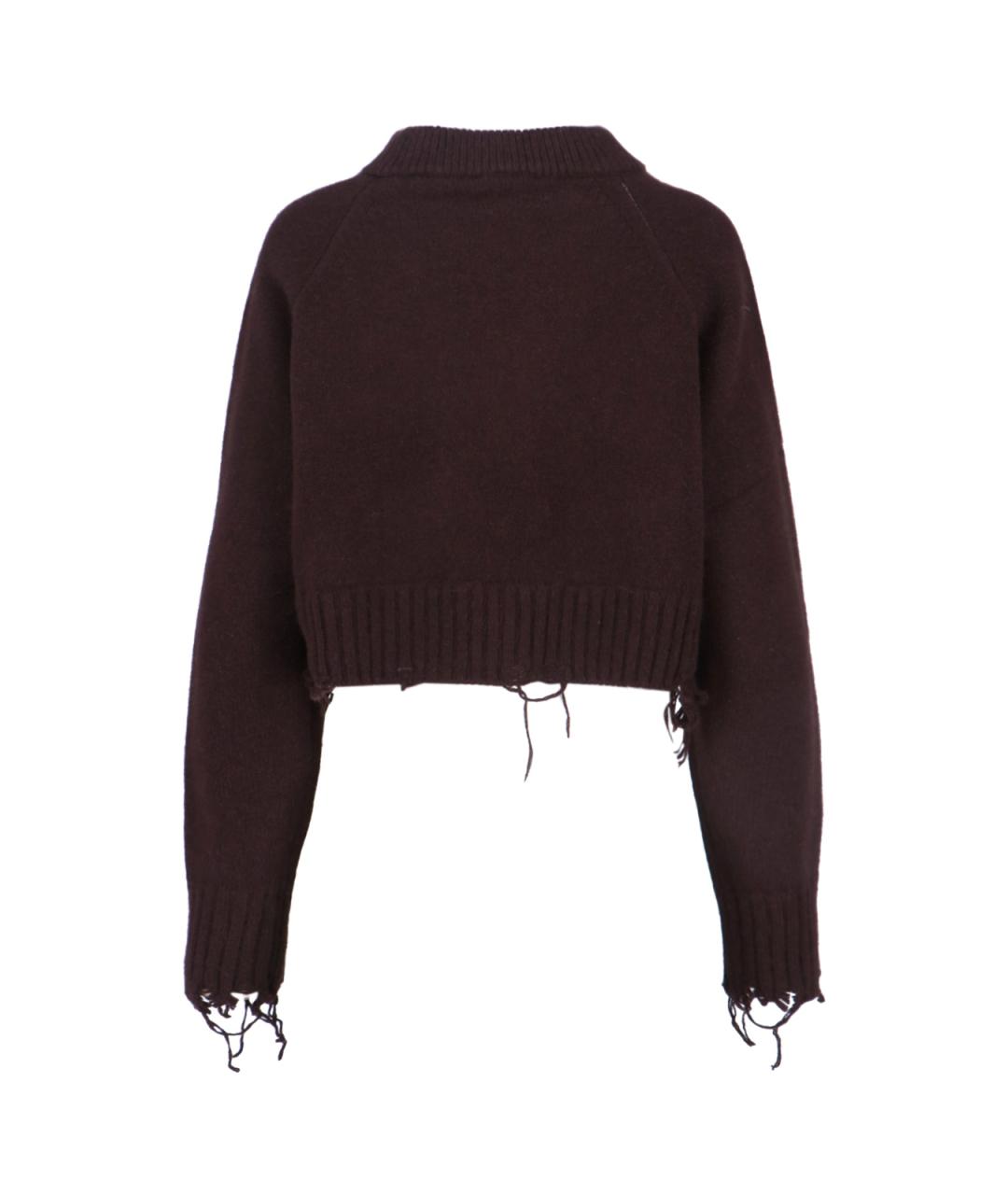 LOW CLASSIC Коричневый полиамидовый джемпер / свитер, фото 2