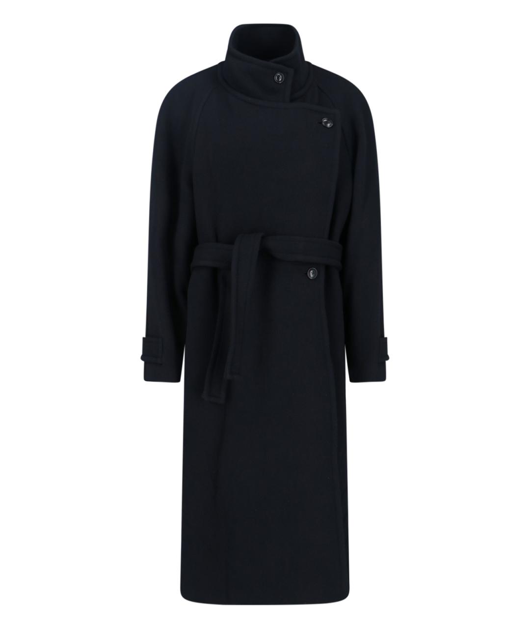 LOW CLASSIC Черное шерстяное пальто, фото 2