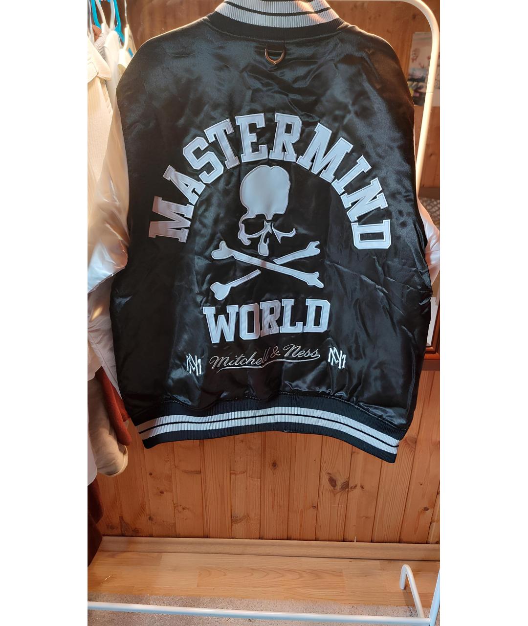MASTERMIND WORLD Черная вискозная куртка, фото 2