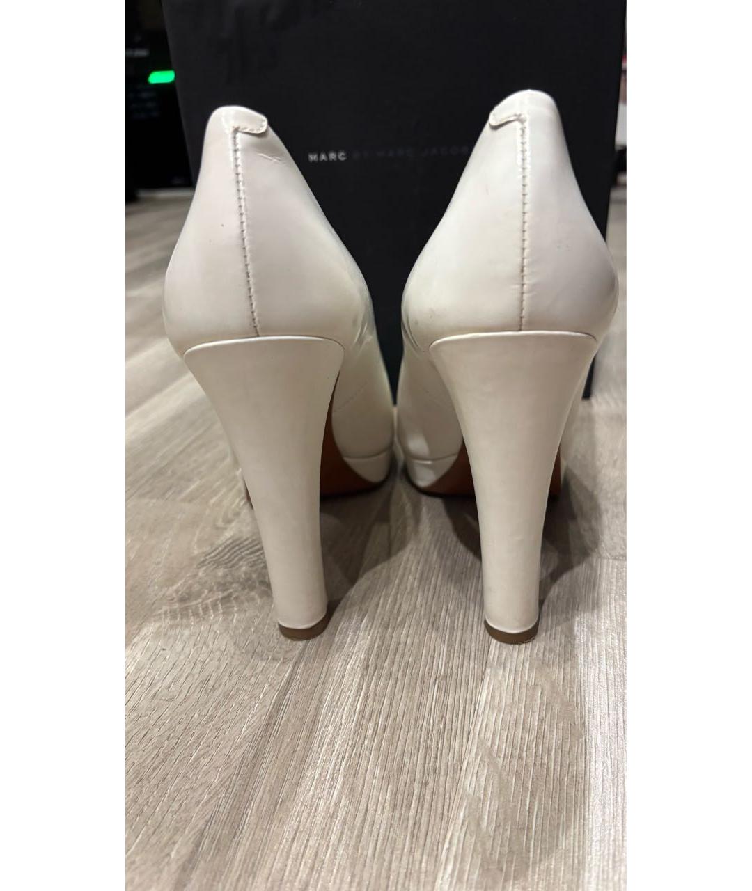 MARC BY MARC JACOBS Белые кожаные туфли, фото 3
