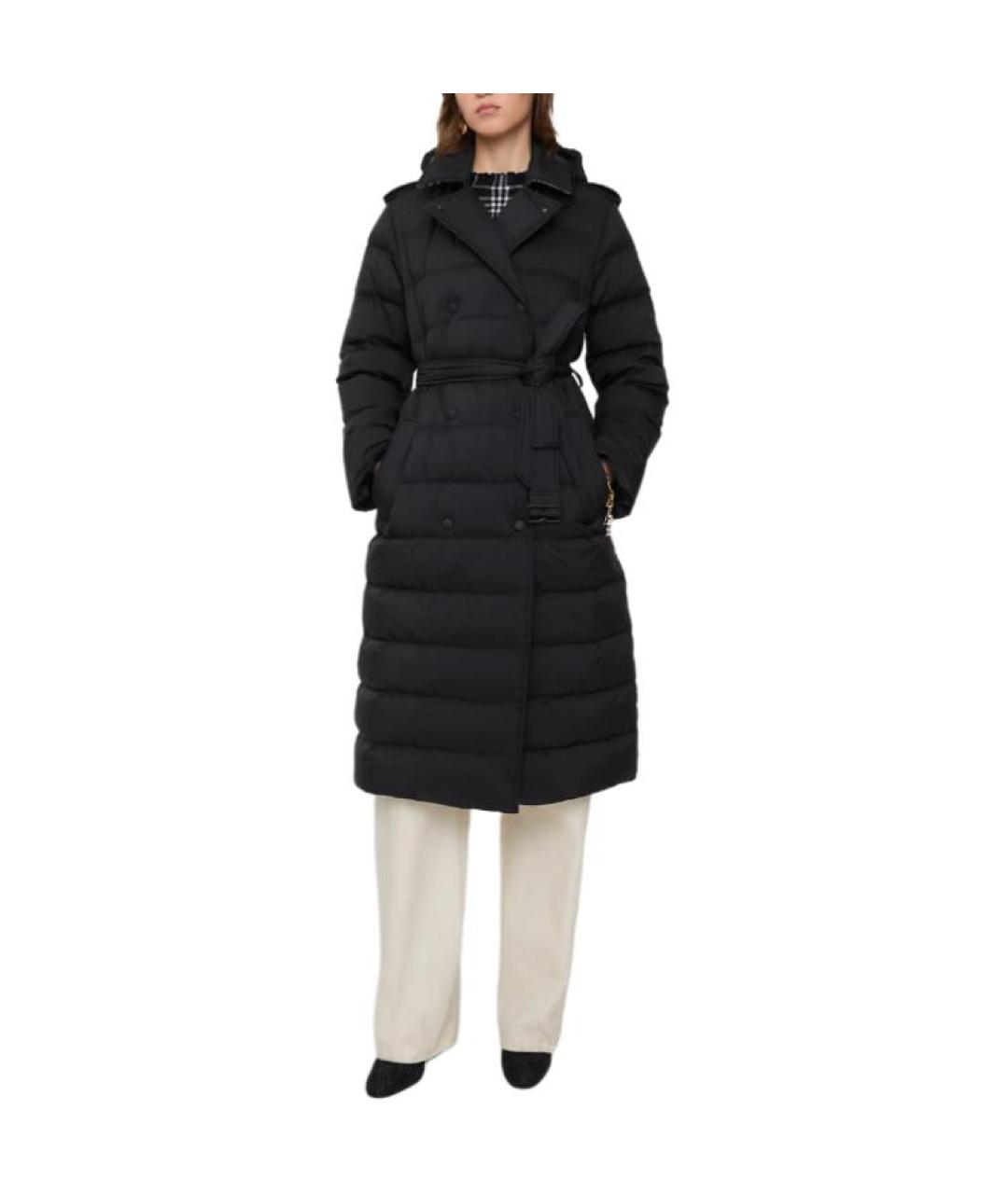 BURBERRY Черный пуховик, фото 2