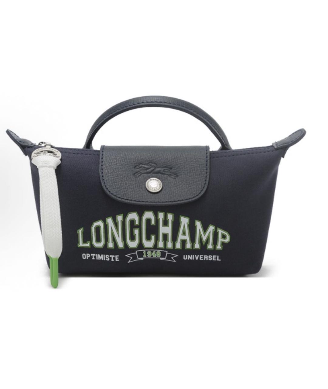 LONGCHAMP Темно-синяя сумка с короткими ручками, фото 8