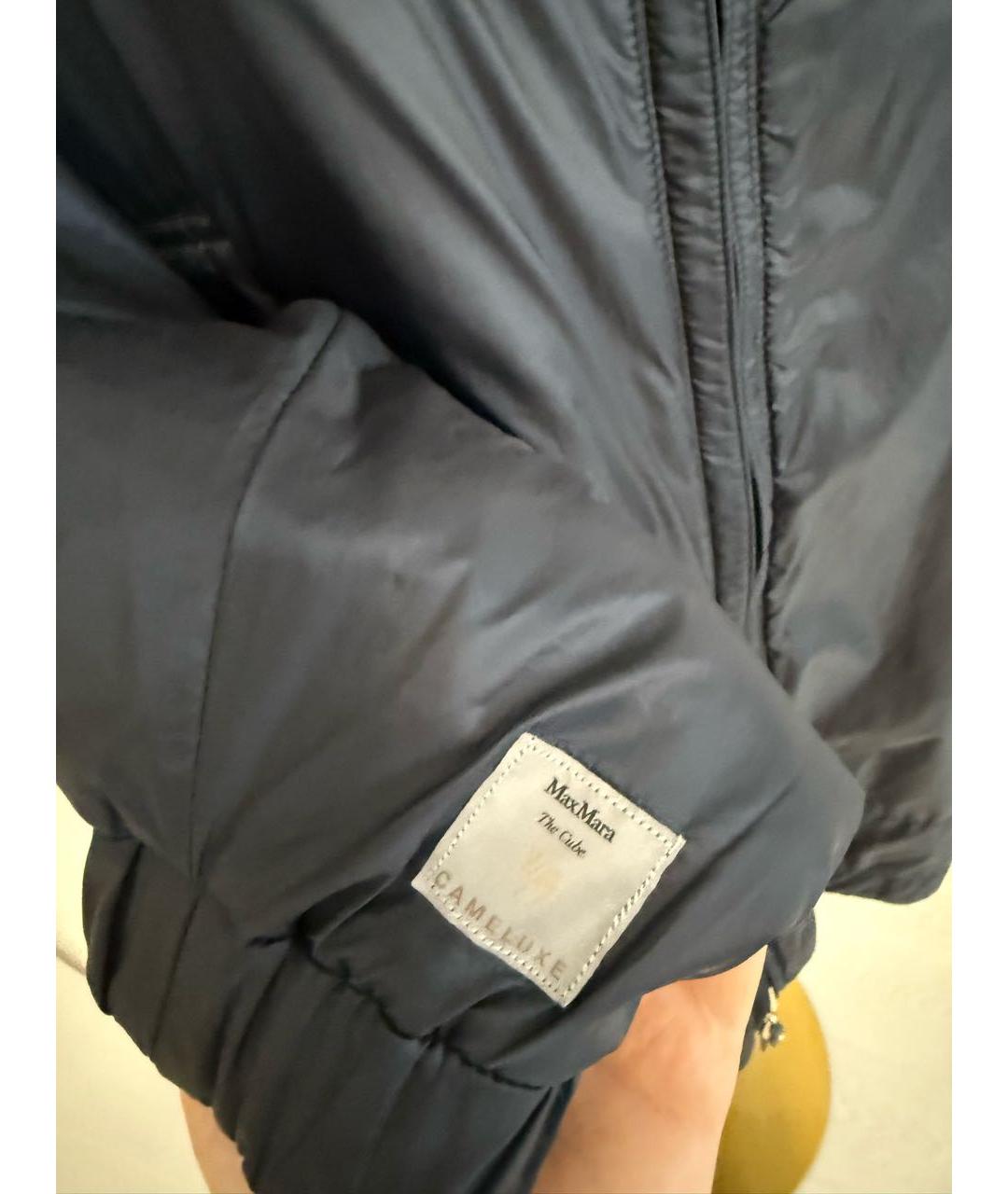 MAX MARA THE CUBE Синяя полиэстеровая куртка, фото 3