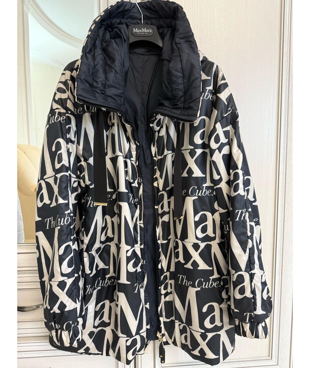 MAX MARA THE CUBE Синяя полиэстеровая куртка, фото 2