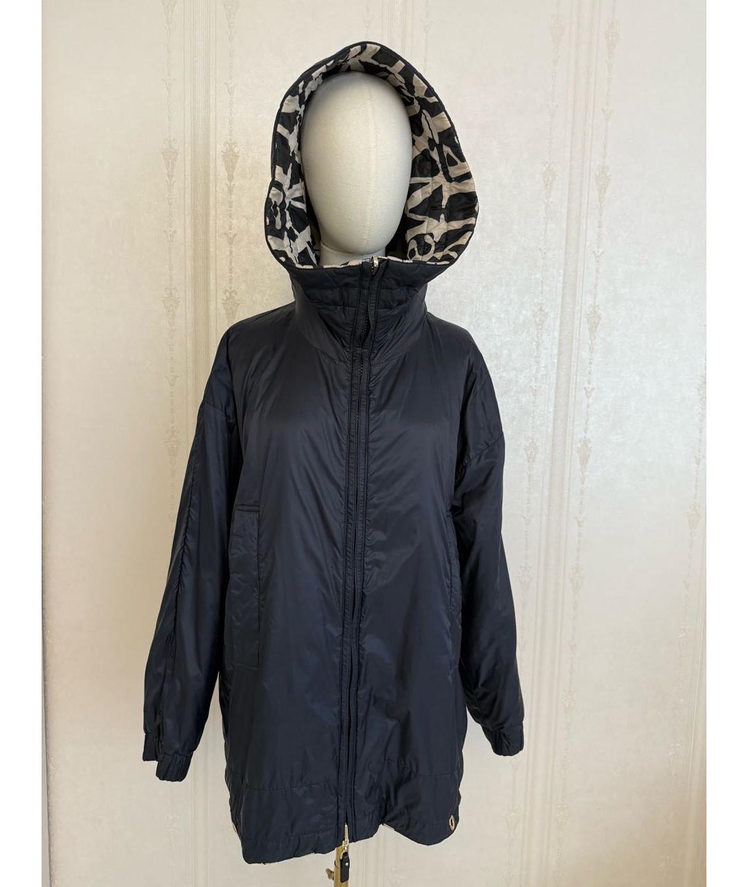 MAX MARA THE CUBE Синяя полиэстеровая куртка, фото 4