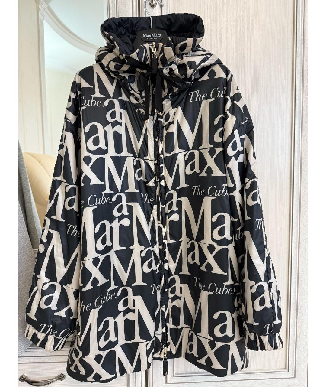 MAX MARA THE CUBE Синяя полиэстеровая куртка, фото 9