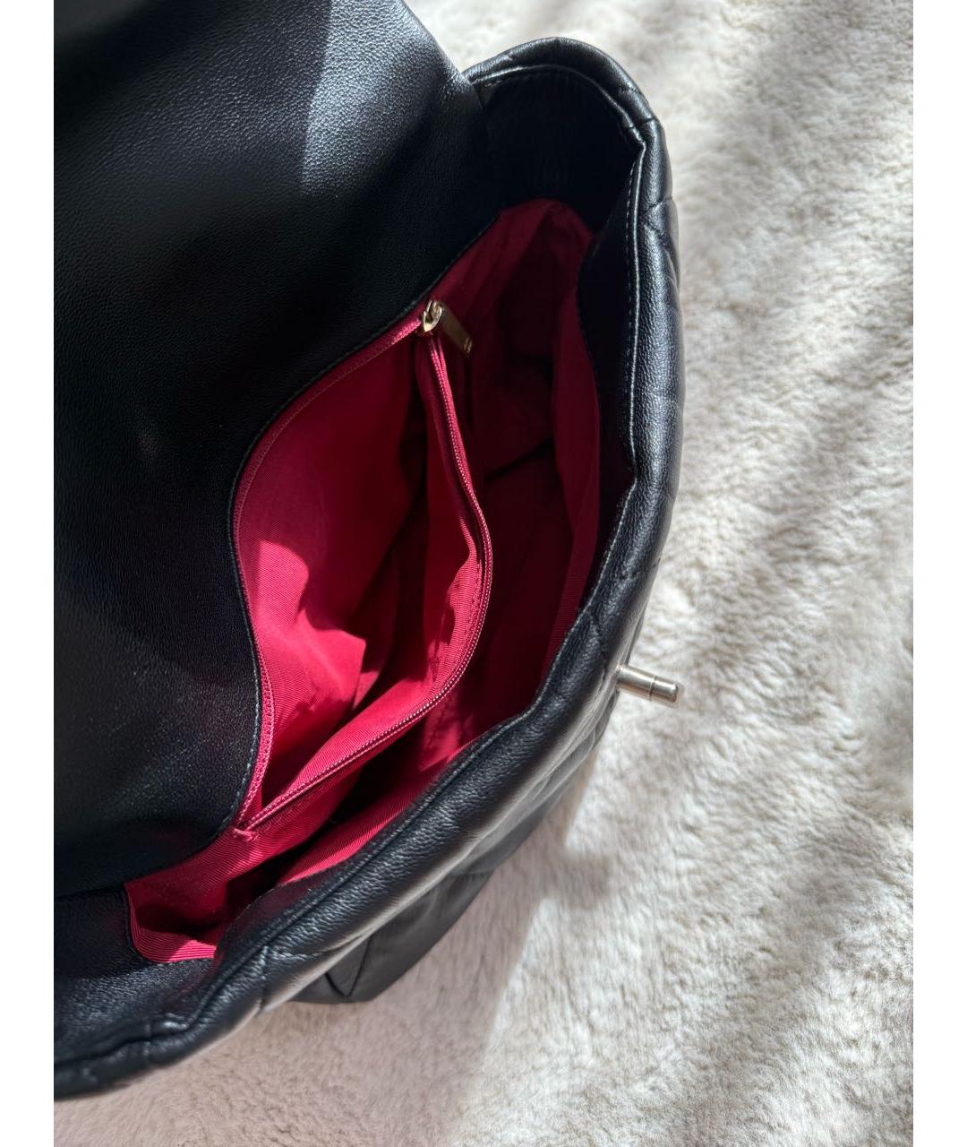 CHANEL Черная кожаная сумка через плечо, фото 4